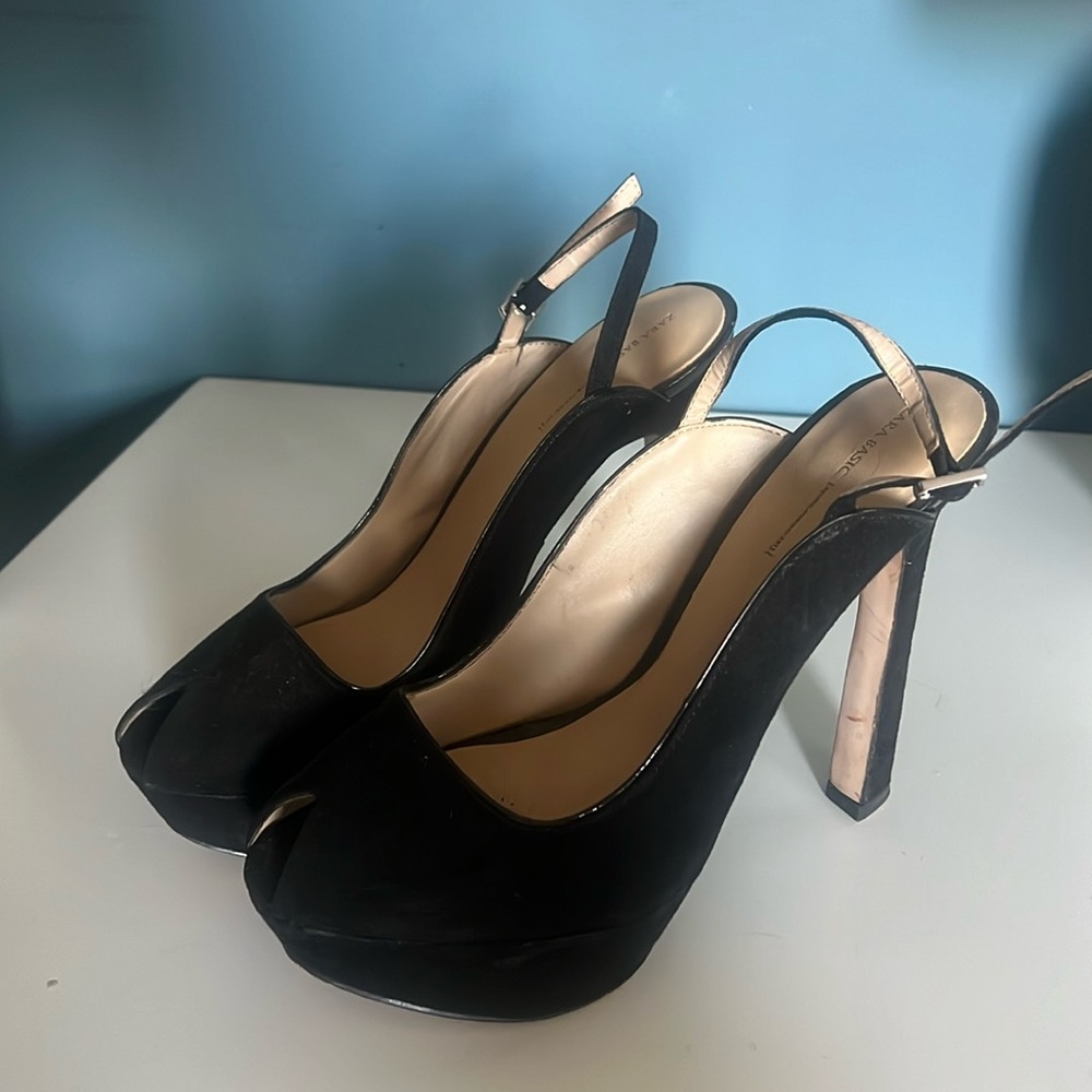 Zara Peep Toe Heels